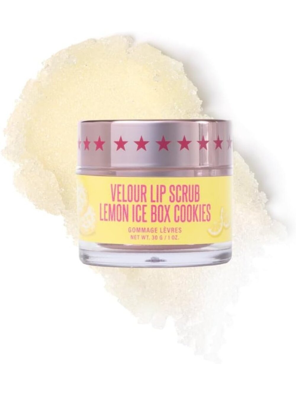 Exfoliating Sugar Lip Scrub - Cruelty-Free Vegan Lip Treatment, 30g Lemon Flavor